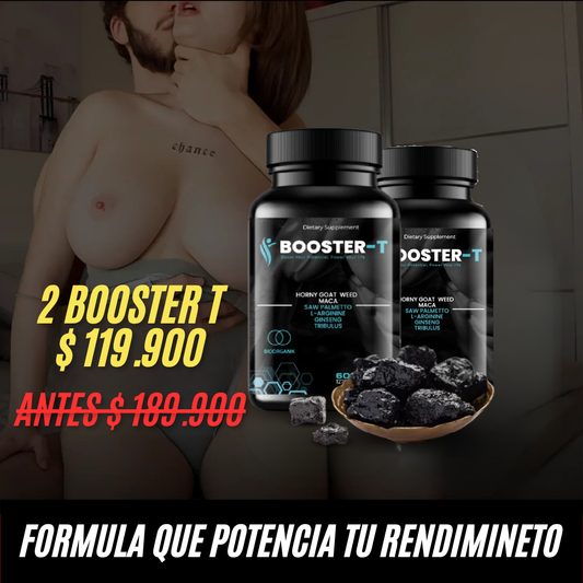 🔥 BOOSTER-T™ - Fórmula probada para hombres exigentes: potencia total en solo 5 minutos