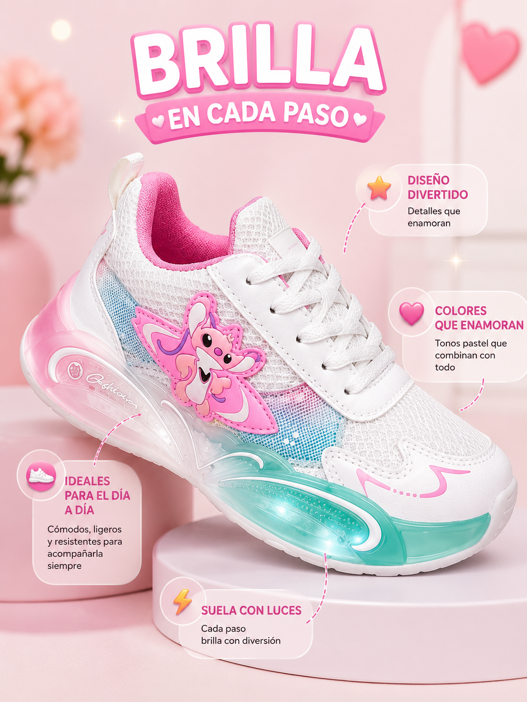 ✨ LUMI KIDS | Tenis Infantiles con Luces LED 💕
