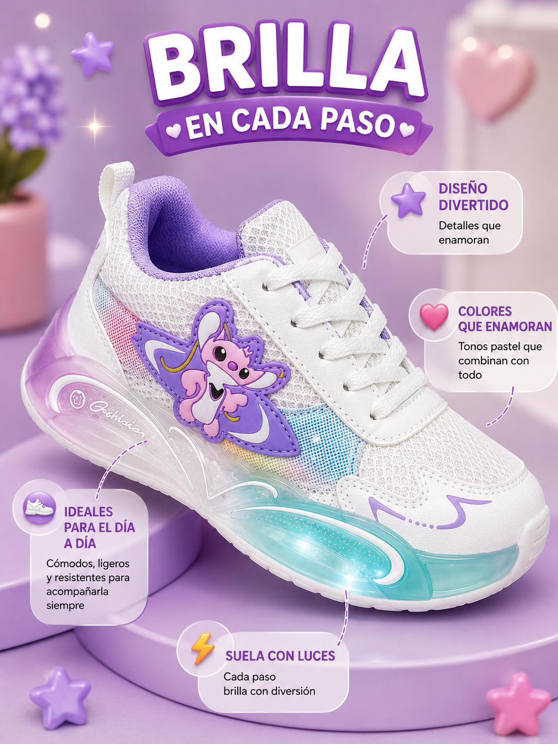 ✨ LUMI KIDS | Tenis Infantiles con Luces LED 💕