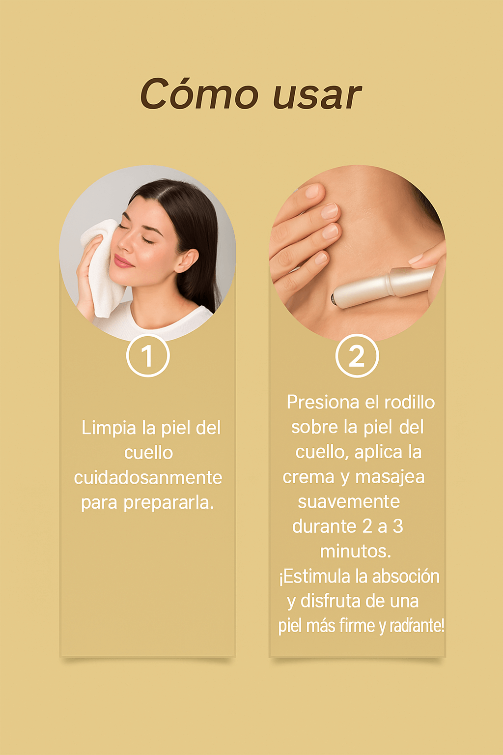 VEZE Crema reafirmante para el cuello con Colageno y Acido Hyaluronico (Compra 2 y obten 1 Gratis))